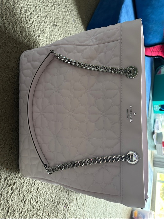 kate spade Handbags - kate spade Quilted Chain-Handle Tote in Light Pink